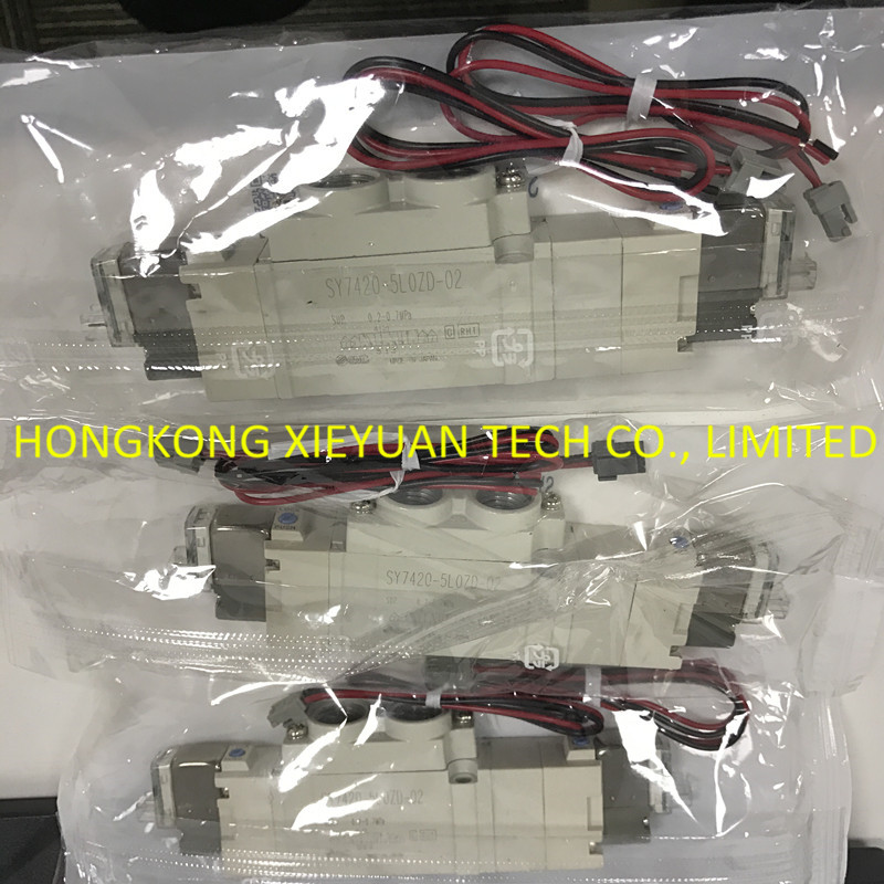 SMC Directional Control Valves Pilot Operated 5 Port Solenoid Valve Plug-in Type SY3000/5000/7000 SY7420-5L0ZD-02