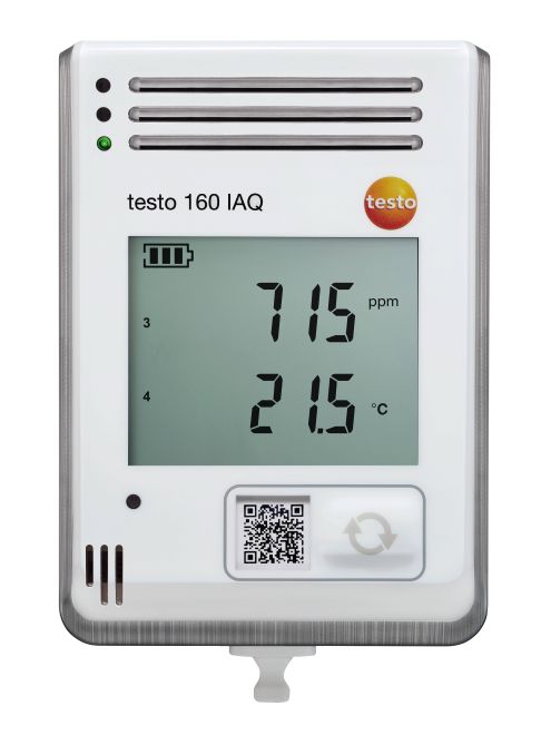 Testo 160 IAQ WiFi Data logger and monitoring CO,CO₂,light and sound Temperature Humidity Pressure HVACR Industry