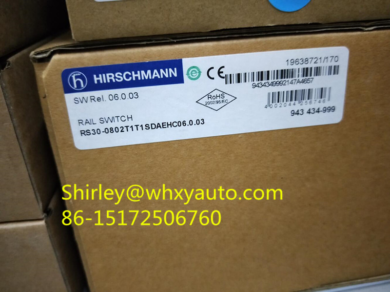Hirschmann RS30-0802T1T1SDAE 943 434-029 Compact OpenRail Gigabit Ethernet Switch 8-24 ports