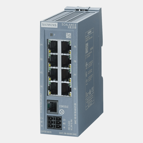 Siemens 6GK5208-0BA00-2AB2 SCALANCE XB-200 unmanaged IE Switch