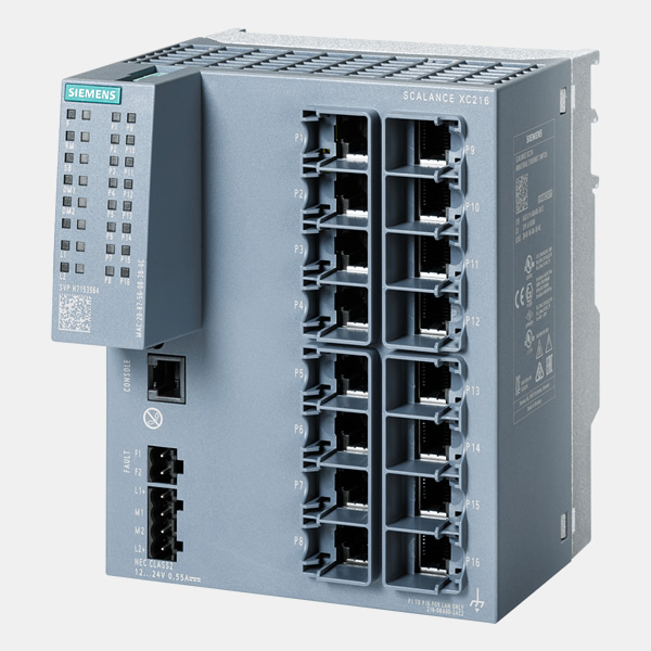 Siemens 6GK5216-0BA00-2AC2 SCALANCE XC216 manageable IE switch