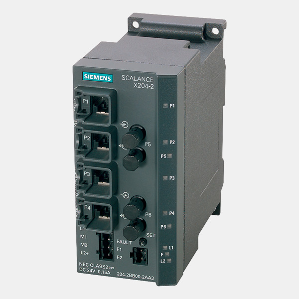 Siemens 6GK5204-2BB10-2AA3 SCALANCE X204-2 managed IE switch